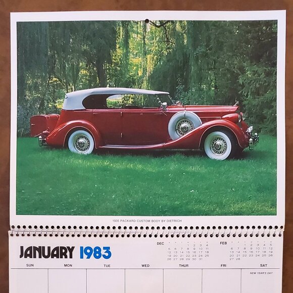 1983 Kings of the Highway Vintage Car Calendar - Advertising Auto Paradise AZ - Picture 2 of 15